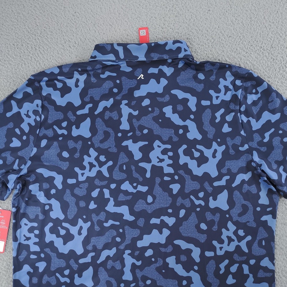 Redvanly Polo Shirt Mens 2XL Midnight Navy PUREpoly Camo Golf R2513-BARRES - Picture 4 of 16